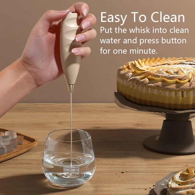 Montalatte portatile Schiuma Maker Per Latte Mini Frusta Caffè Cappuccino Frappe Matcha Cioccolata Calda Frullino per le uova Bevande Mixer 6