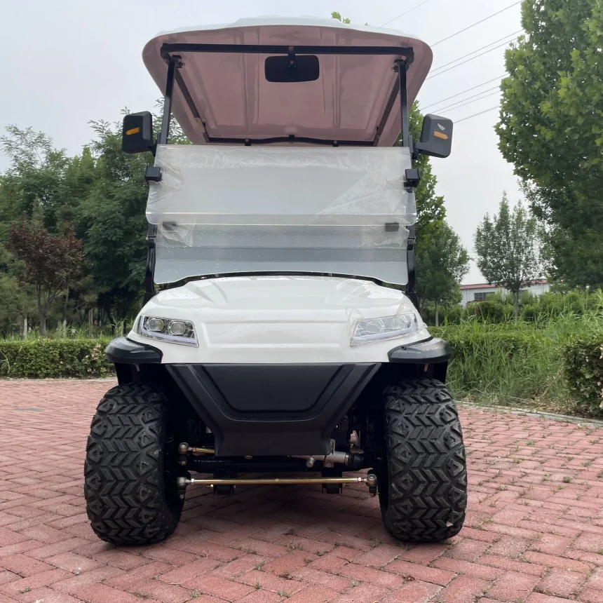 고급 골프 카트 경쟁력 있는 공장 가격 전기 화물 카트 5000W AC 시스템 신에너지 전기 골프 카트 후면 화물 박스 포함