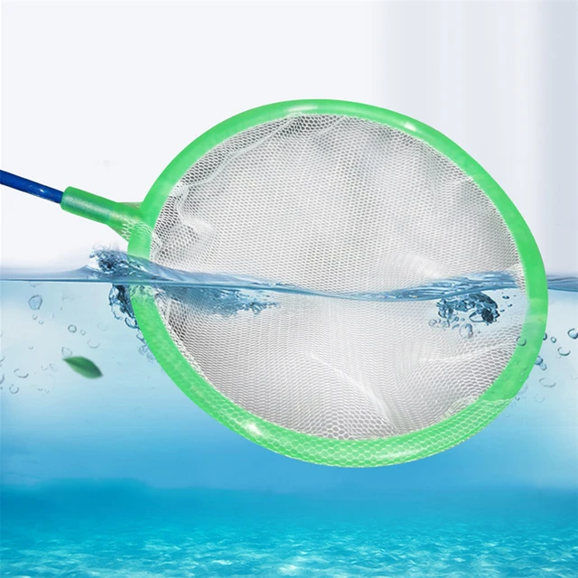 10Pcs Long Handle Portable Fish Net Diameter 7/9.5/10cm Round Aquarium Fish Tank Little Fish Shrimp Landing Net Cleaning Tool 2