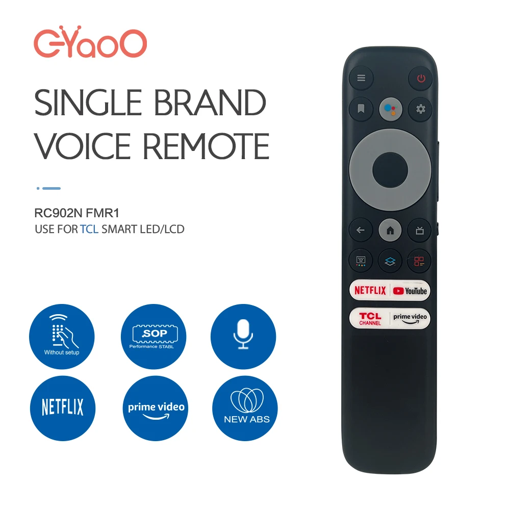 RC902NFMR1VoiceRemoteControlReplacementforTCLS546R646MiniLED
