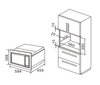 24 Inch 60cm Built-in Microwave with 1.2 cu.ft. 34L Capacity, Button control, S/S Microwave Oven 2