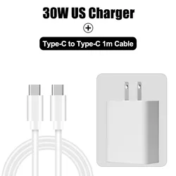 30W USB - C Fast Charger with PD Cable - Premium Quality Charging Accessory - US Charger and Cable