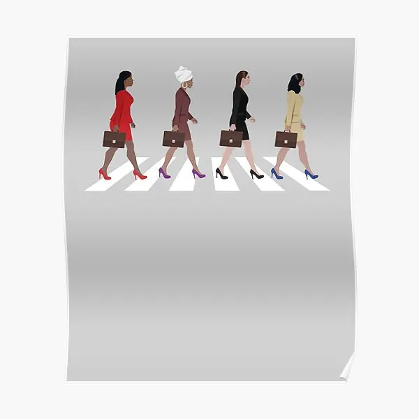 

The Squad Crossing Road Poster Art Modern Print Picture Wall Decor Funny Home Decoration Room Painting Mural Vintage No Frame