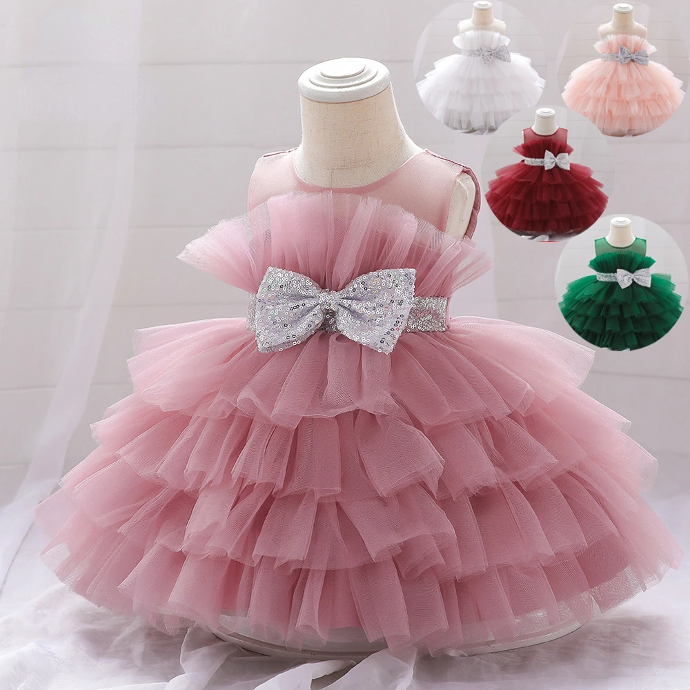 

Кружевное детское свадебное платье для девочек, платье принцессы для торта, вечерние платья, детское платье принцессы для первого дня рождения