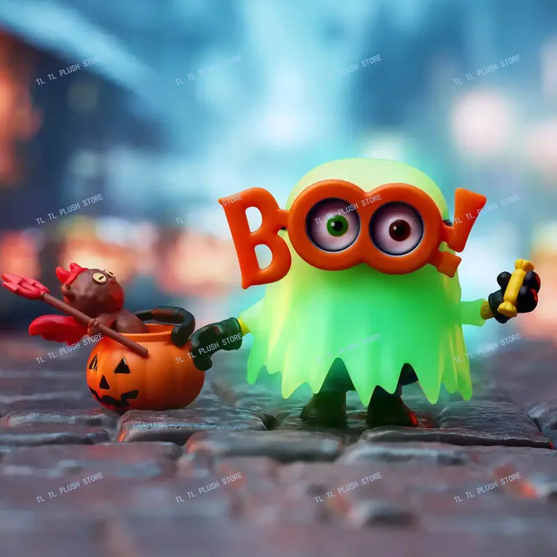New Blokees Halloween Minion Mokoo Version 3th Blind Box Naughty