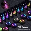 MEET ACROSS 9D Cat Magnetic Gel Nail Polish Set With Magnetic Stick Rainbow Soak Off UV Gel LED Nail Art Varnish For Nails 2