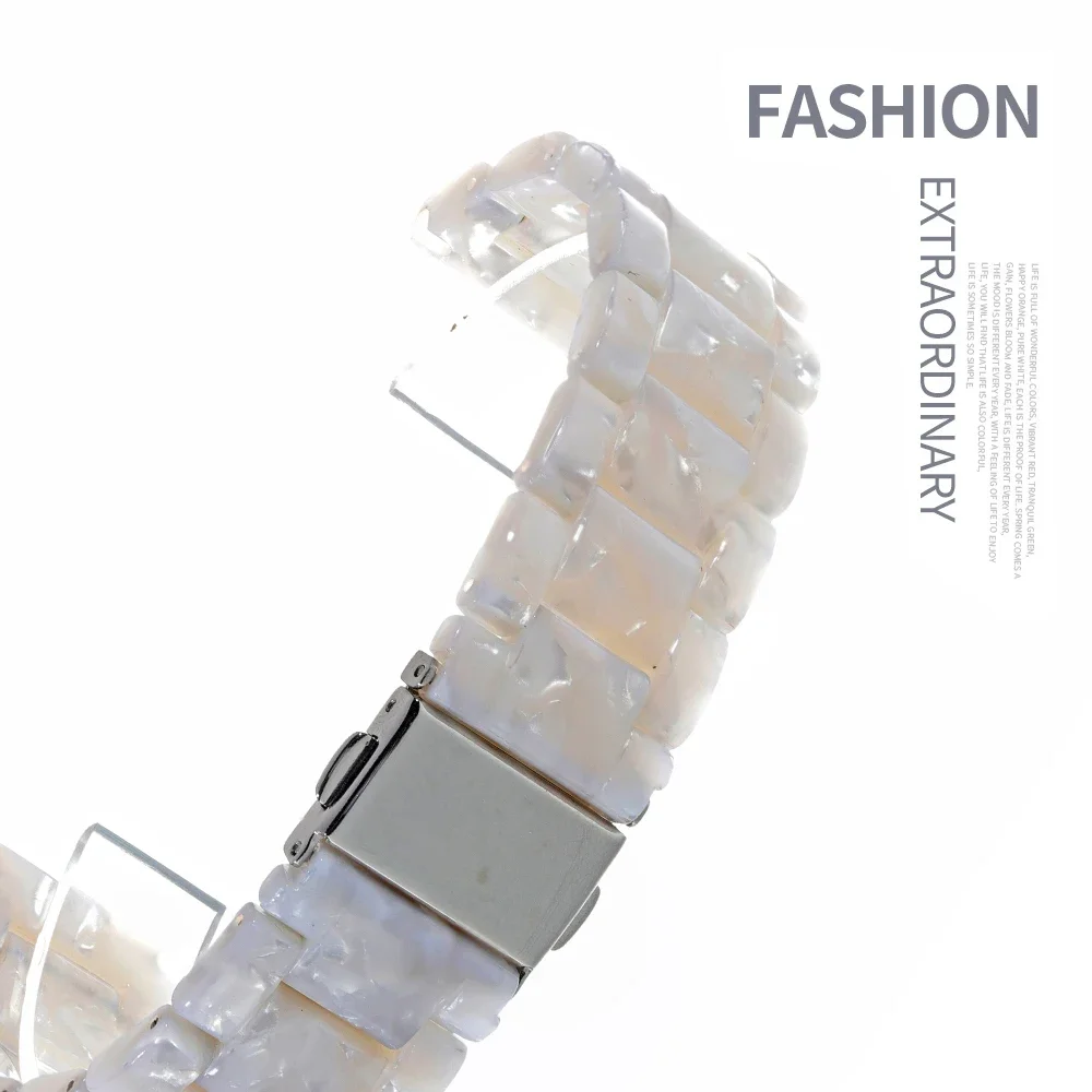 20mm 22mm Resin Strap for Samsung Watch 6/5/4/3/Gear S3 Bracelet for Huawei Watch GT4 GT3 Pro 46mm/Amazfit GTR 47mm/GTS 4 Strap
