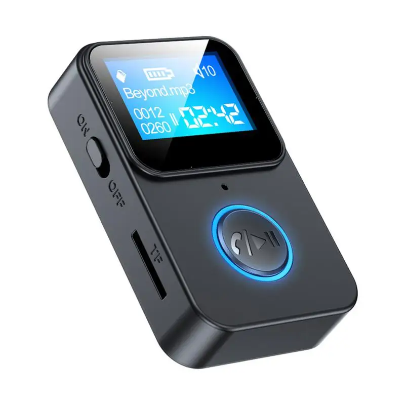 

New MP3 Music Player Receiver Bluetooth 5.0 Audio With Screen Portable Intelligent Noise Reduction Supports Remote Camera