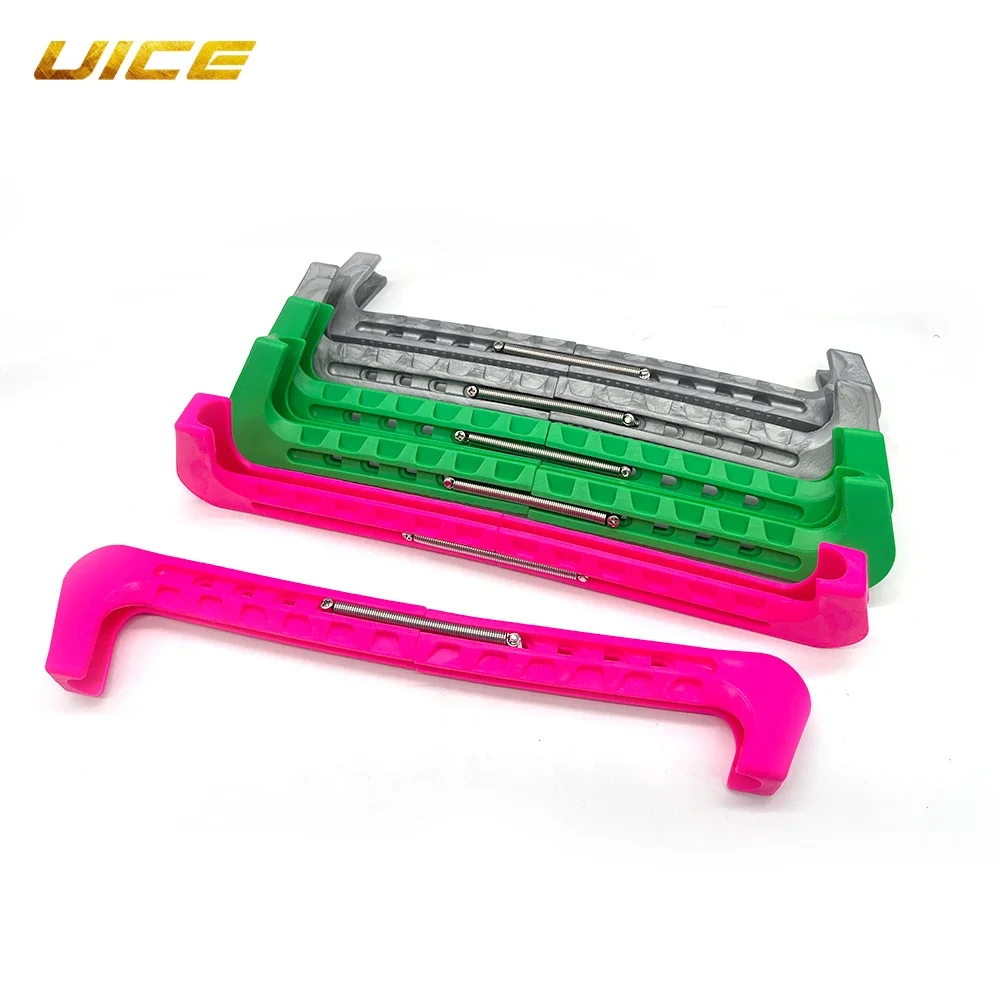 1 Pair Adjustable Ice Hockey Figure Skate Blade Covers Ice Skate Blade Guards Adjustable Spring Hockey Figure Skates