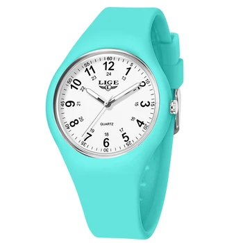 Lige relógio de quartzo silicone 11