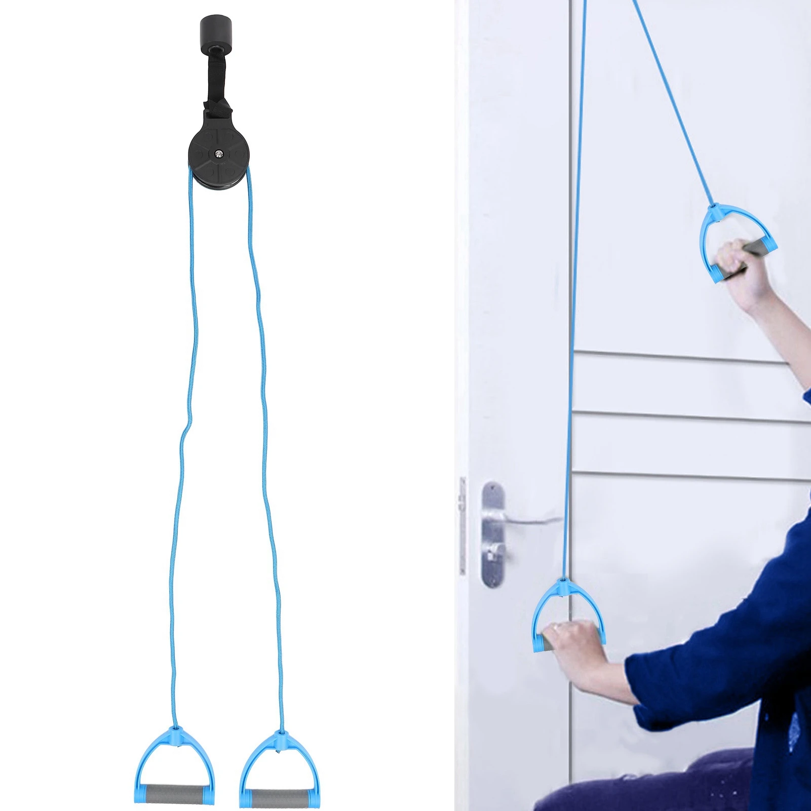 Shoulder Exercise Pulley System Arm Over Door Training Equipment for Stretching Exercise Shoulder Pulley Training Strap