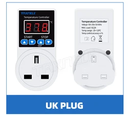 Digital Temperature Controller Socket with NTC Sensor Probe (UK plug)