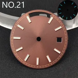 Blue Luminous 29mm Watch Dial - Sterile Mod Style (21)