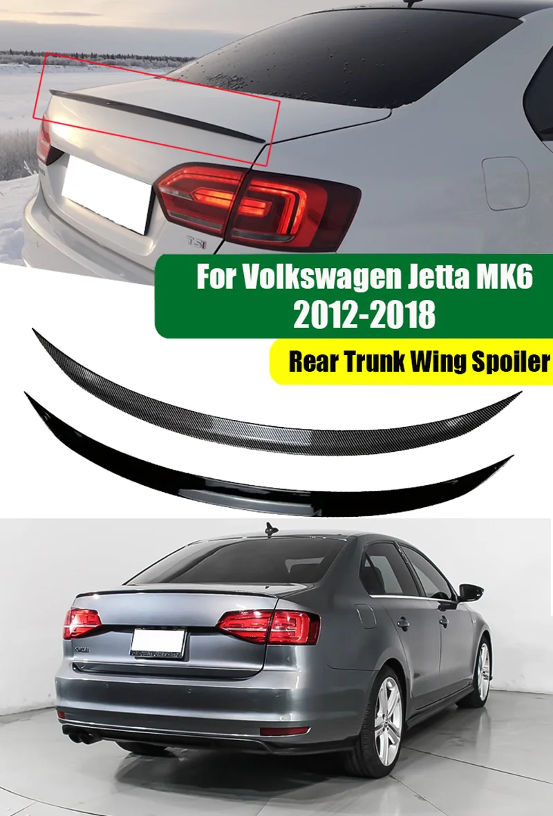 Auto Hinten Stamm Spoiler Flügel Für VW Zubehör Volkswagen Jetta Limousine MK6 2011 2012 2013 2014 2015 2016 2017 2018 – Detail 1