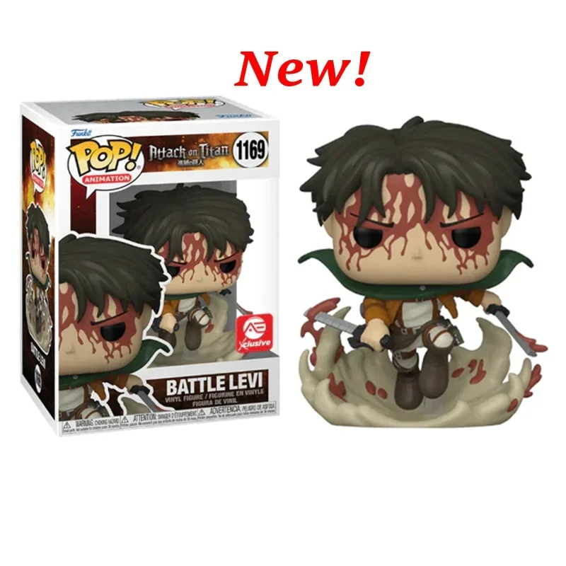 thumbnail image 5 of Figura de vinilo Funko pop Attack On Titan de la serie Battle Levi n.° 1169, modelo de juguetes para regalar, novedad de 2024, 5 of 5