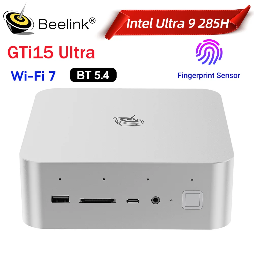 Beelink GTi15 285H GTi14 Powerful AI PC Intel Ultra9 185H GTi13 13900HK 32G DDR5 NVME SSD Windows 11 Pro Computer Mini Gaming PC
