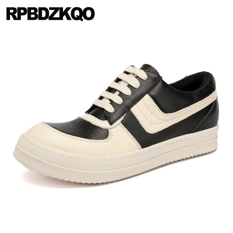 

Кроссовки мужские спортивные из натуральной кожи, на шнуровке, с круглым носком