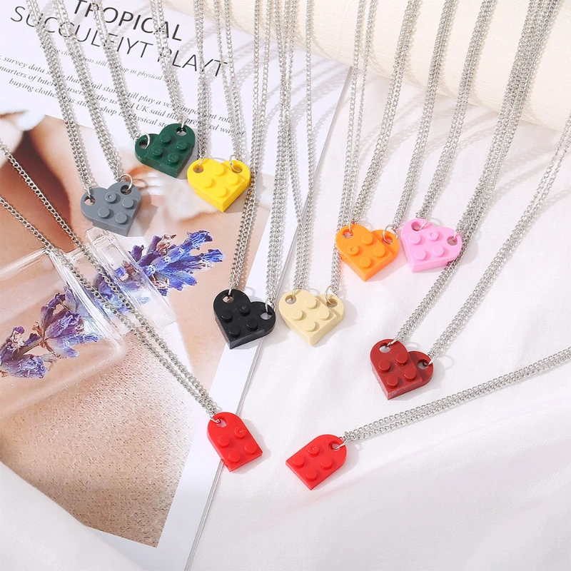 

Cute Multi-color Versatile Couple Love Necklace Couple Women Men Necklace Jewelry birthday wedding gifts for guests party favors