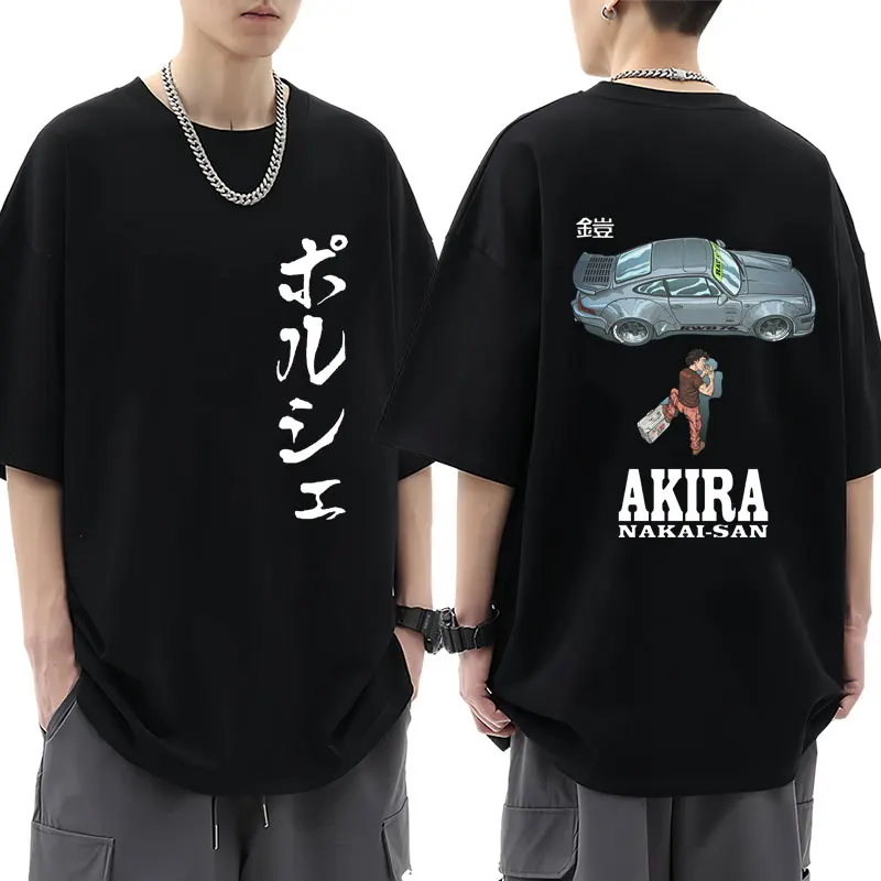 

Футболка JDM RWB 76 с аниме Дрифт инициалом D, персональные футболки Akira Nakai San, мужские и женские повседневные большие мягкие футболки, уличная одежда