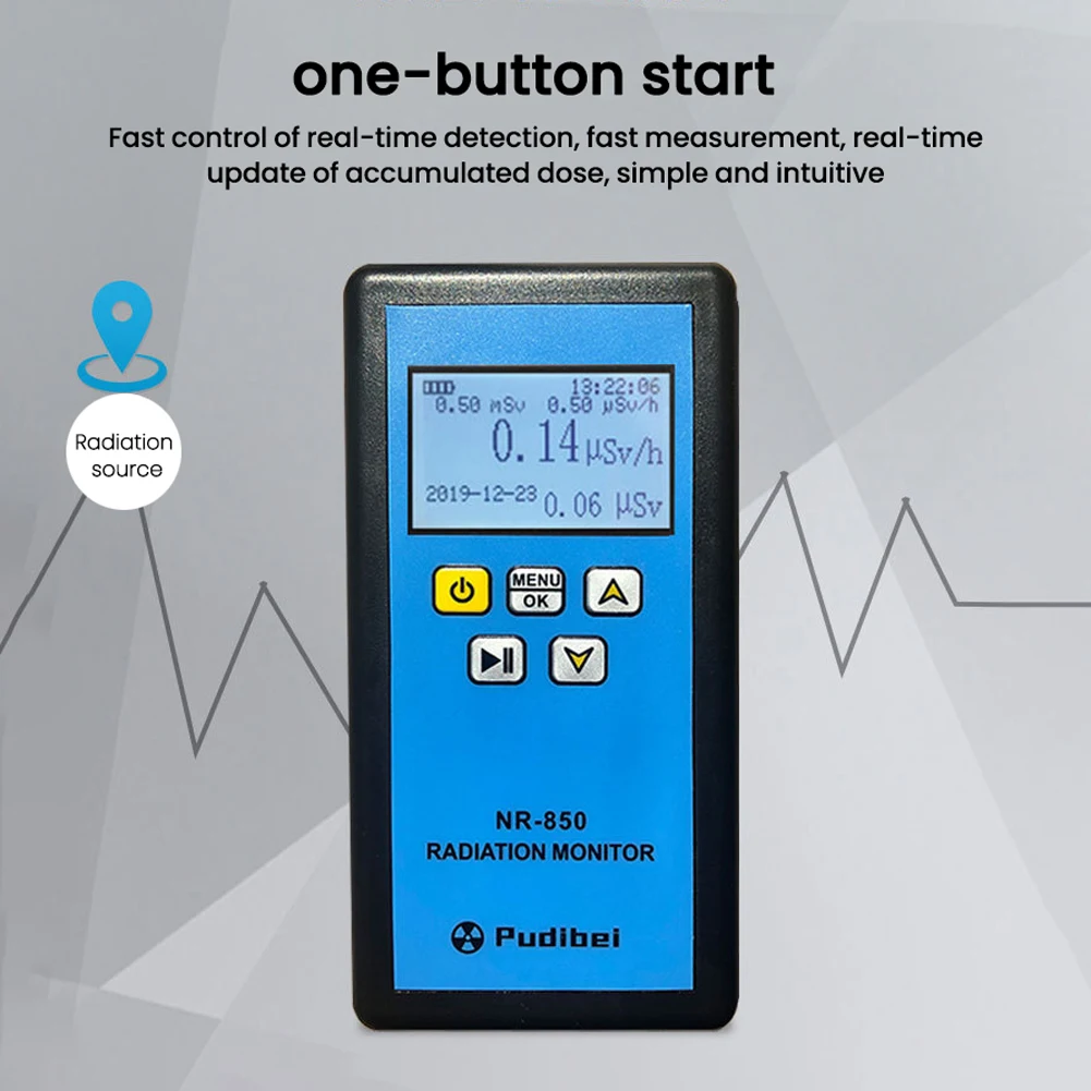 NR-750 850 950 Handheld Nuclear Radiation Detector LCD Display Household Radioactive Tester Geiger Counter &beta; Y X-ray Detection radiation detector geiger counter