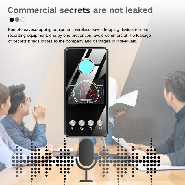 Hidden Spy Camera Detector Security Protection Anti Spy Gadget GPS Tracker Finder Bug Detector Wireless Signal Infrared Scanner 4