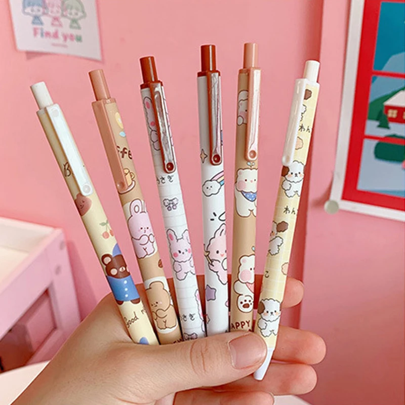 https://ae01.alicdn.com/kf/Sdc82f4d3697641a089df614eccf474832/6-Pcs-Kawaii-Press-Gel-Pens-for-Writing-Push-Ballpoint-Pen-Cartoon-Black-Ink-0-5mm.jpg