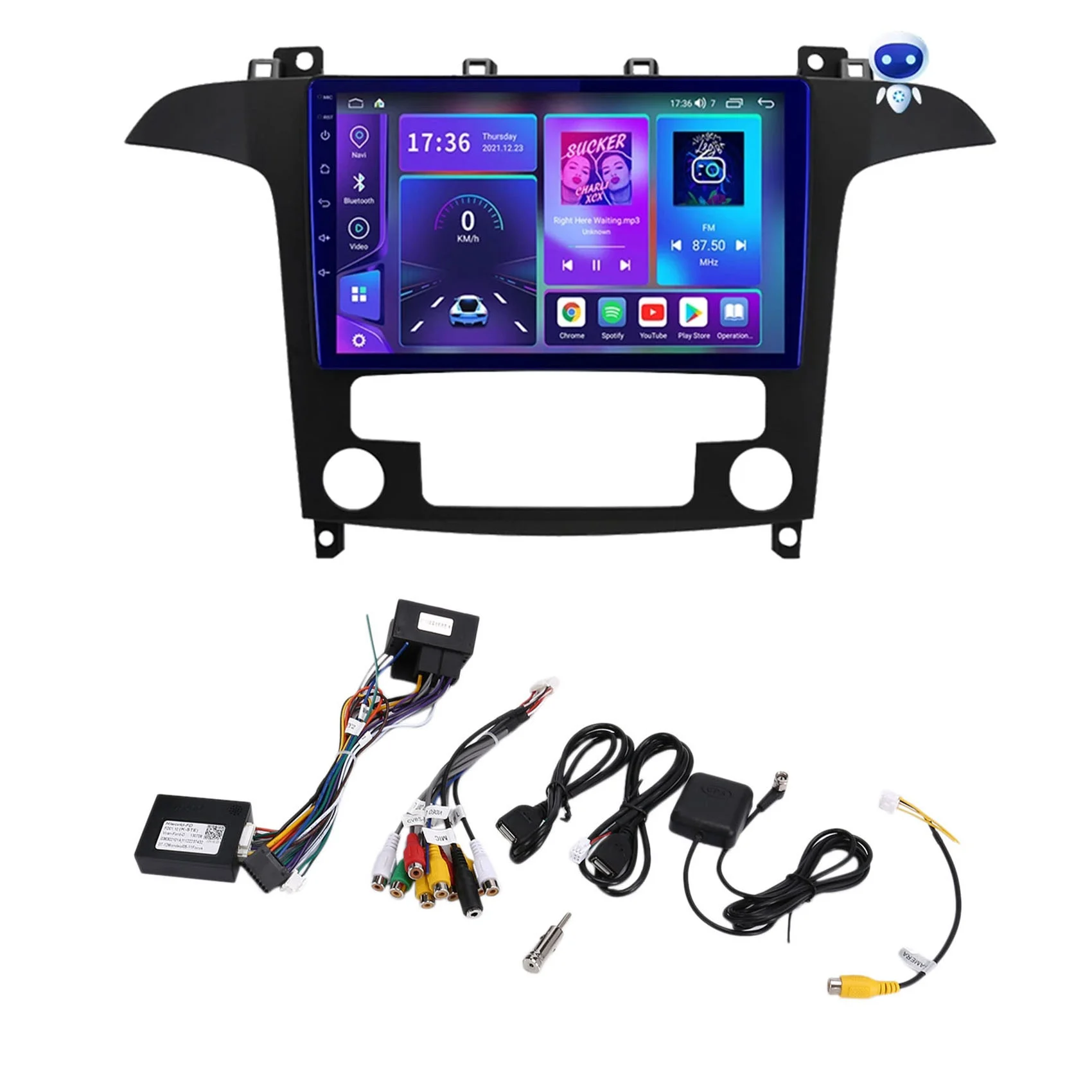 

1G+16G 2Din Car DVD Radio Android 10 Car Radio Multimedia Video Player for Ford S Max S-MAX AT 2007-2015