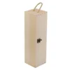 Twine Wooden Box for Wine Storage, Great for Wine Accessories, Wine Gift Box for Any Occasion, Exposed Wood Grain 2