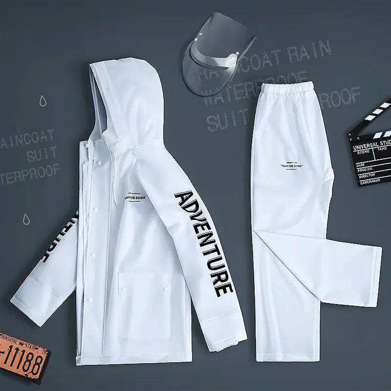 

Takeaway Raincoat And Rain Pants Split Set For Electric Vehicles For Men And Women, Rainproof Full Body New Cycling Raincoat