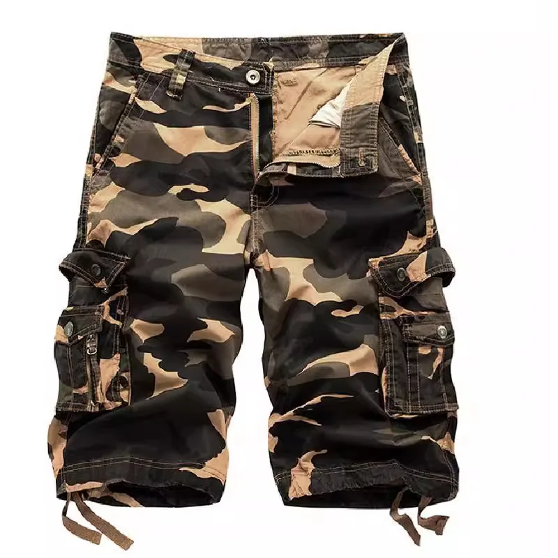 New Men's Cargo Short pants camouflage Loose Summer Beach Shorts  military  men pants