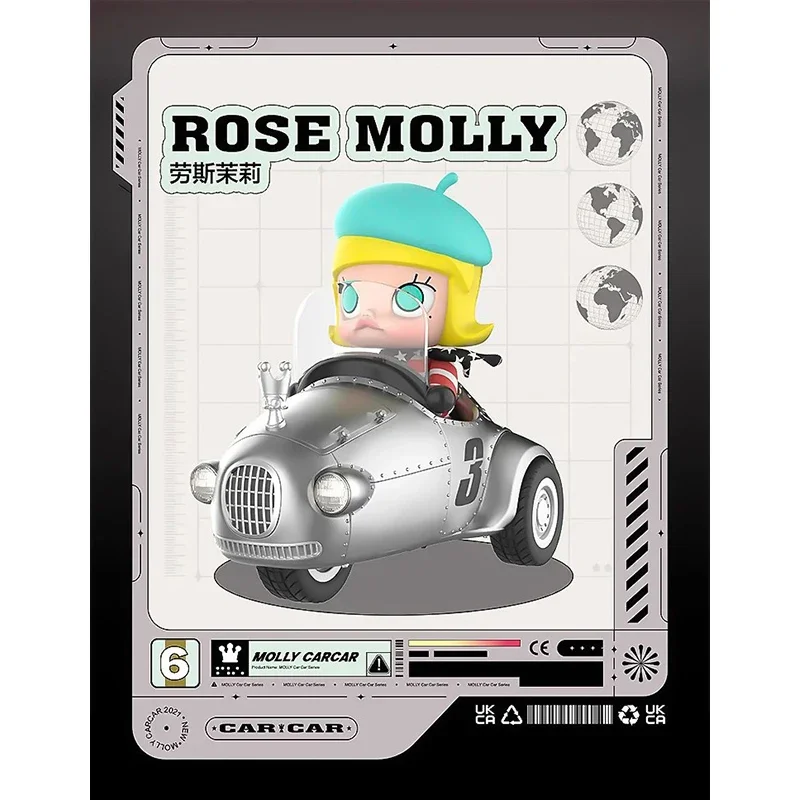 POP MART Molly Car Car Series Blind Box Cute Anime Action