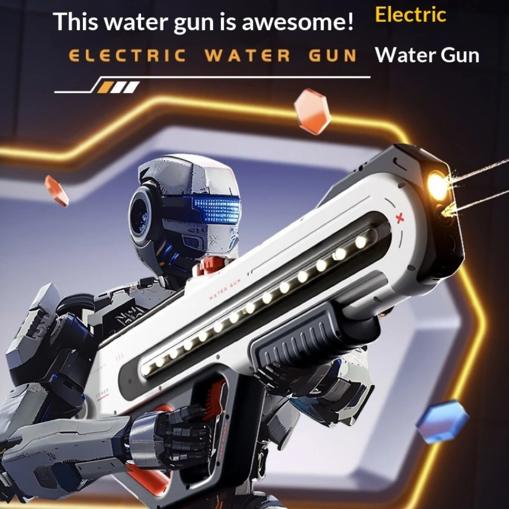 펄스 완전 자동 물총, 고속 연사 기능 탑재, 첨단 블랙 테크놀로지, 대용량