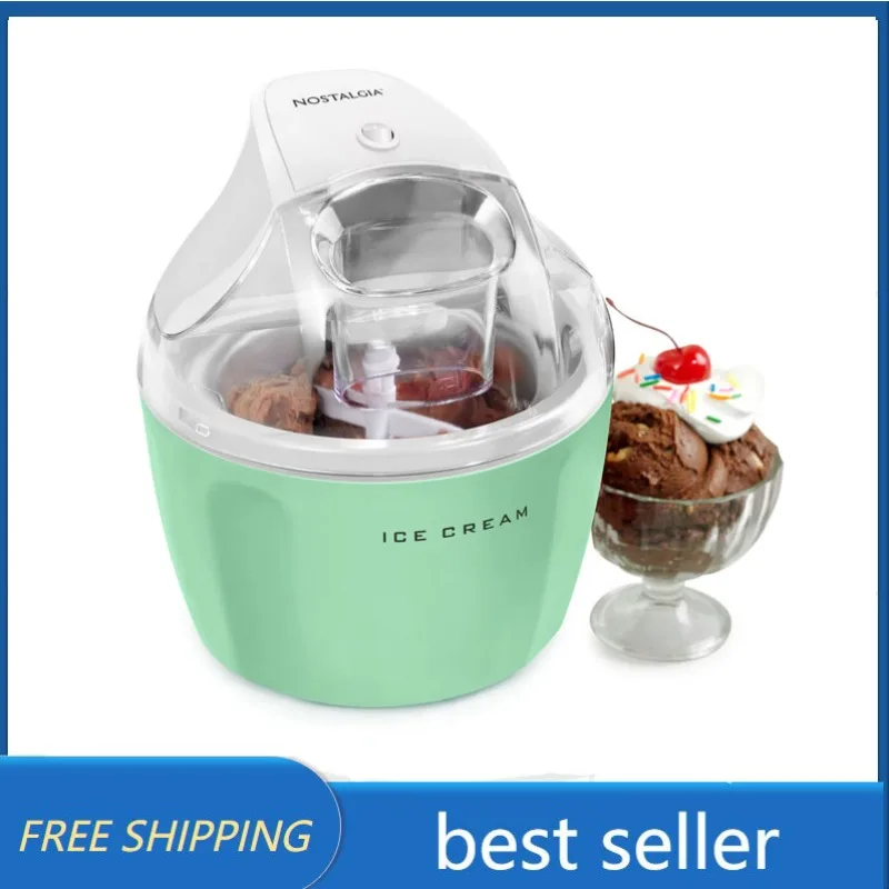 

1.5-Quart Electric Ice Cream Maker,Churner does all the mixing - no ice or salt needed