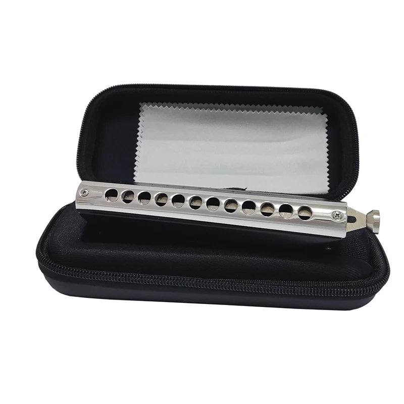 Chromatic Harmonica JDR Evolution EVO-0648S 12 Holes Mouth Organ