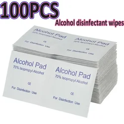 Premium 75% Alcohol Individually Wrapped Cleaning Wipes - 100 Count Box (100PCs)