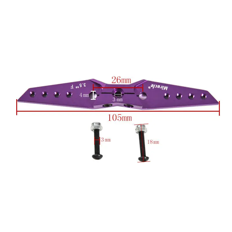 

1 шт. чудо ЧПУ алюминий 3,5 "Стандартный двойной сервопривод для 25 T сервопривод Futaba