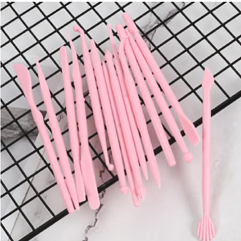Plastic Clay Sculpting Set Wax Carving Pottery Tools Carving Sculpture Shaper Polymer Modeling Clay Tools 14Pcs