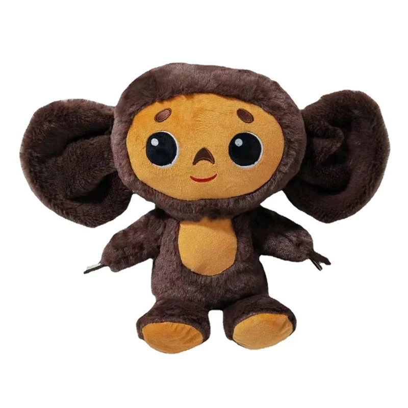 Cheburashka Money Plush Doll Toy Stuffed Animal Russia Anime Soft Figurine Cosplay Props Gift for Kids Children Birthday 20 30cm mini summer doll shoes for korean paola rhine doll 5 cm flower sandals for american 14 inch girl exo russia steams doll toy gift