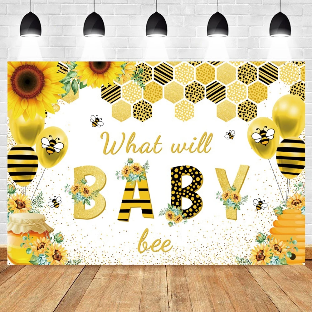 Glitter Bumble Bee Cupcake Toppers One Paper Banner Table Confetti Gender  Reveal Baby Shower 1st Birthday Cake Party Decoration - AliExpress