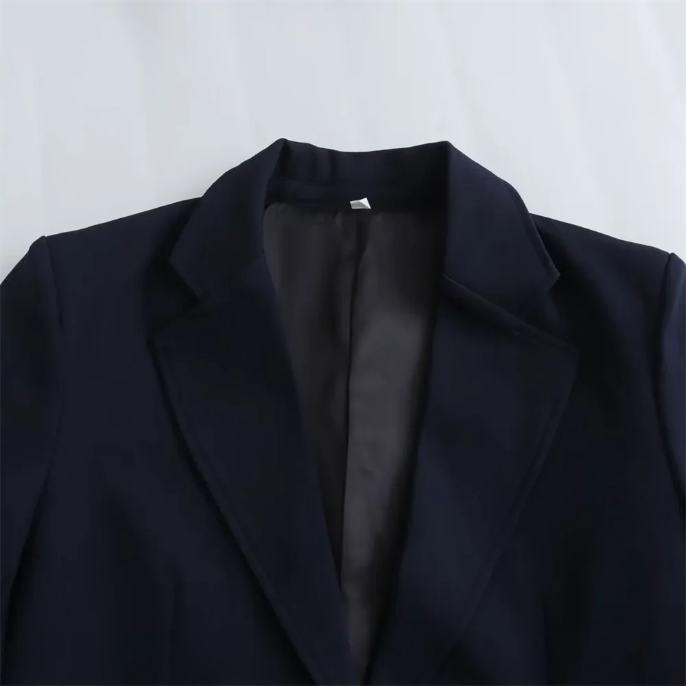 PB & ZA-Conjunto de chaqueta y capris de pierna recta para mujer, traje versátil y minimalista, moda y temperamento, primavera 2024