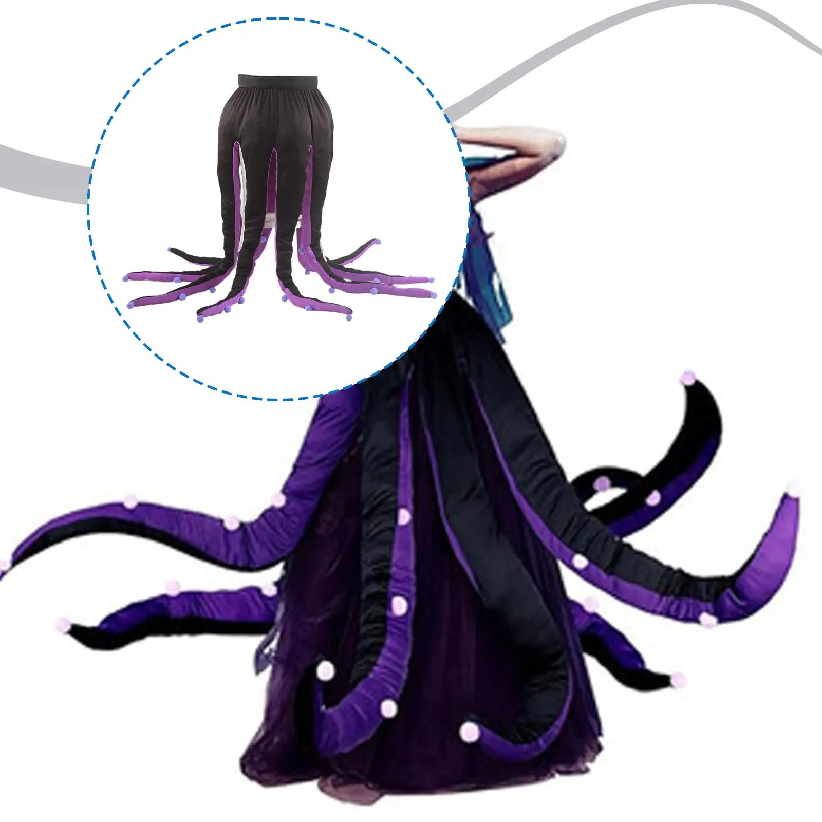 Octopus Costume for Men Women Creative Clothes Role Playing Fancy Dress for Party Holiday Carnival Masquerade Photo Props