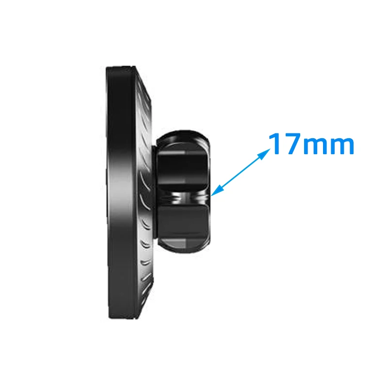 High-Strength Magnetic Ring Car Phone Holder with 17mm Ball Head Base