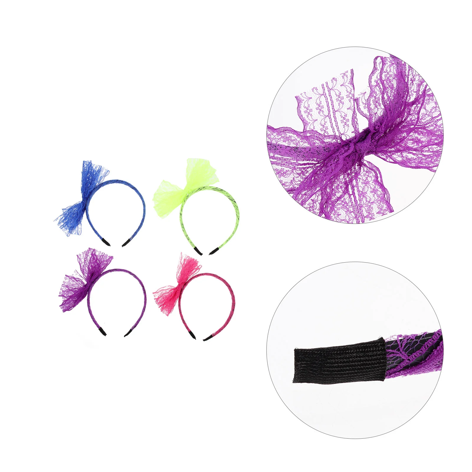 

Bow Headband Bowknot Hairbands Lovely Hoops Adorable Headdress Ornament Prom Headpiece