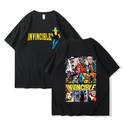 Invincible Hero Graphic Cotton Unisex Tee Shirt - XS (Black - 96034)
