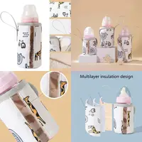 R6FD Feeding Bottle Warm Cover with Lanyard Milk Bottle Protector Warm Keeping Cover