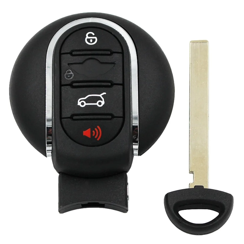 with Key Blade Key Holder 3/4 Buttons Car Key Case Smart Remote for BMW Mini Cooper F54 F55 F56 F57 F60 2015 2016 2017 2018