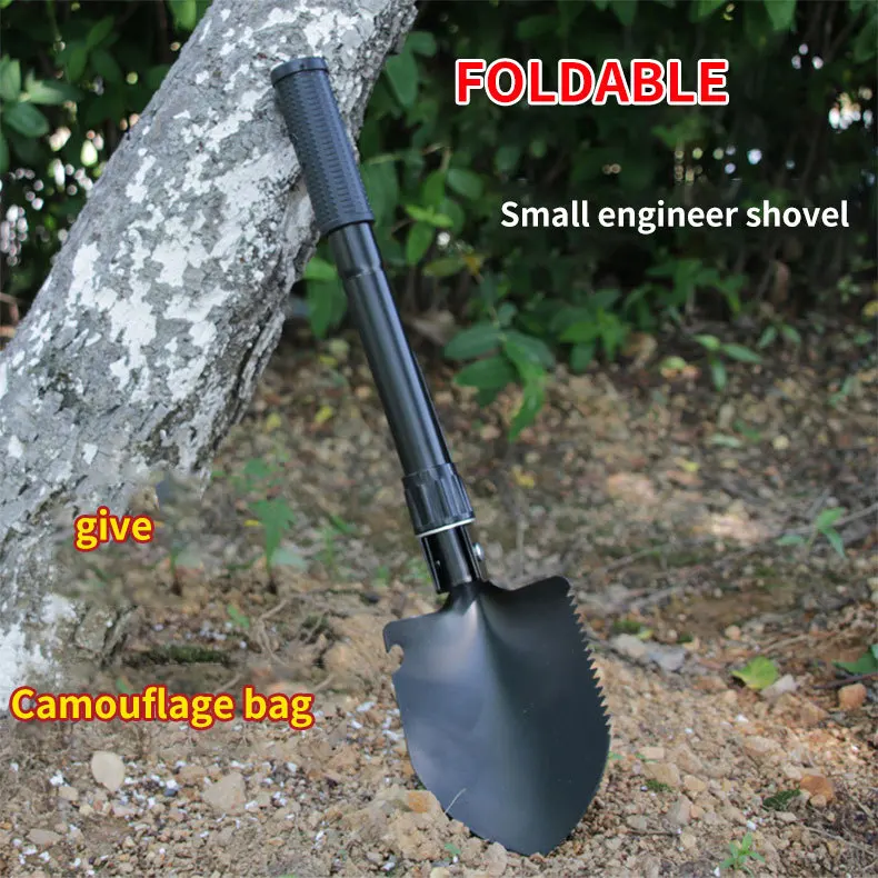RiToEasysports Camping Schaufel Klappbar - Multifunktion Spaten 4-in-1