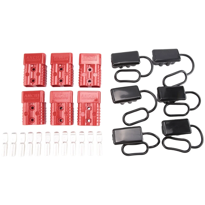 

6PCS 175A Battery Cable Quick Connector Kit Quick Connect Plug Battery Quick Connect