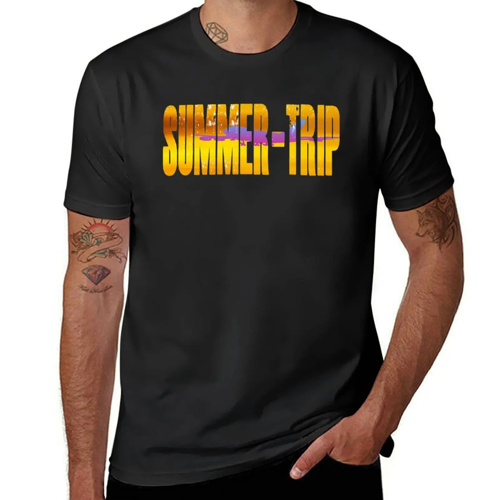 

summer trip - summer illustrator T-Shirt heavyweights korean fashion sweat shirts, men