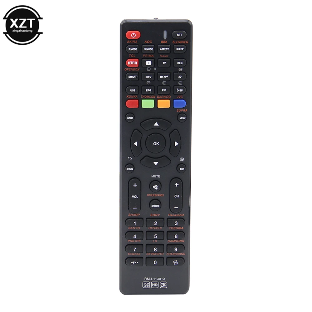 Rm-L1130 + X Telecomando Universale Per Tv Lcd Per Daewoo Akira Aoc Bbk Elenbreg Prima Openbox Thomson Jvc Supra Smart Tv Controller